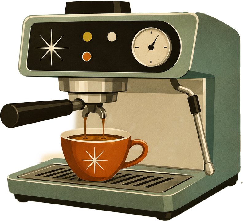 Retro Espressomaschine